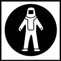 Right to Know Pictogram Labels - Full Protection Suit, Vinyl, Sheet, 5/8" L x 3/4" W Auto Electric Service Ltd.