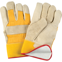 Abrasion-Resistant Winter-Lined Fitters Gloves, Large, Grain Cowhide Palm, Foam Fleece Inner Lining Auto Electric Service Ltd.