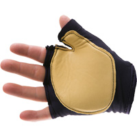Anti-Impact Tool Grip Fingerless Right-Hand Glove, Size X-Small, Grain Leather Palm Auto Electric Service Ltd.