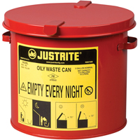 Oily Waste Cans, FM Approved/UL Listed, 2 US gal., Red Auto Electric Service Ltd.