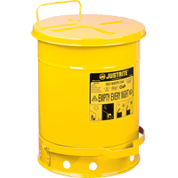 Oily Waste Cans, FM Approved/UL Listed, 14 US gal., Yellow Auto Electric Service Ltd.