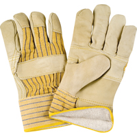 Winter-Lined Patch-Palm Fitters Gloves, Large, Grain Cowhide Palm, Cotton Fleece Inner Lining Auto Electric Service Ltd.