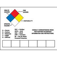 Blank Write-On Container Label, Vinyl, Sheet, 10" L x 7" W Auto Electric Service Ltd.