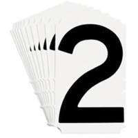 Quick-Align&reg; Individual Gothic Number and Letter Labels, 2, 4" H, Black Auto Electric Service Ltd.