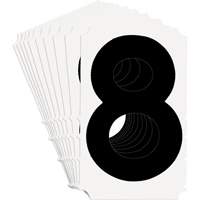 Quick-Align&reg; Individual Gothic Number and Letter Labels, 8, 4" H, Black Auto Electric Service Ltd.