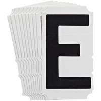 Quick-Align&reg; Individual Gothic Number and Letter Labels, E, 4" H, Black Auto Electric Service Ltd.