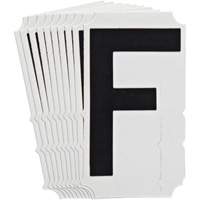 Quick-Align&reg; Individual Gothic Number and Letter Labels, F, 4" H, Black Auto Electric Service Ltd.