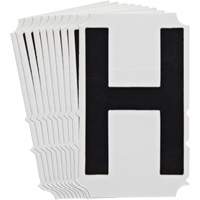 Quick-Align&reg;Individual Gothic Number and Letter Labels, H, 4" H, Black Auto Electric Service Ltd.
