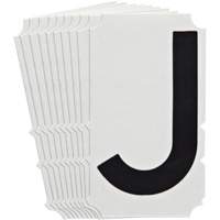 Quick-Align&reg;Individual Gothic Number and Letter Labels, J, 4" H, Black Auto Electric Service Ltd.
