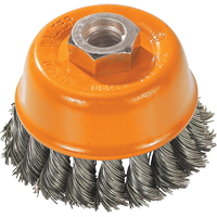 Knot-Twisted Wire Cup Brush, 3" Dia. x 5/8"-11 Arbor Auto Electric Service Ltd.