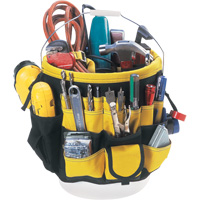 Organisateur pour seau &agrave; outils, 6" lo x 11" la x 12" h, Nylon, Noir/Jaune Auto Electric Service Ltd.
