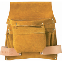 Tool Pouch, Nail & Screw Holder, Leather, 6 Pockets Auto Electric Service Ltd.