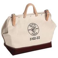 22" Heavy-Duty Tool Bag, Canvas, 1 Pockets, Brown/Natural Auto Electric Service Ltd.