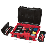 Packout Tool Box, 22" x 16" x 7", Black/Red Auto Electric Service Ltd.