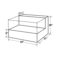 R&eacute;servoir de transfert pour carburant en acier, Acier, Capacit&eacute; 50 gal., Blanc Auto Electric Service Ltd.