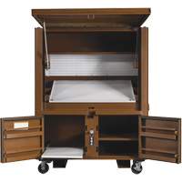 Field Office Jobsite Box, 33" W x 63" D x 80" H, Steel, Red Auto Electric Service Ltd.