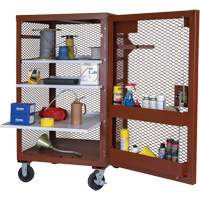 Armoire mobile en treillis, Acier, 22 pi³, Rouge Auto Electric Service Ltd.