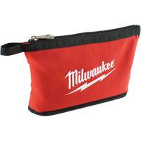 Zipper Pouch, Canvas, 1 Pockets, Black/Red Auto Electric Service Ltd.