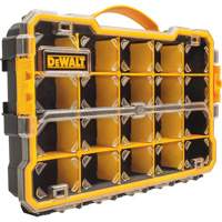 Compartment Pro Organizer, 11" W x 17-5/8" D x 2-7/8" H, Black/Yellow Auto Electric Service Ltd.