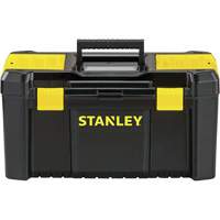 Essential&reg; Tool Box with Tray, 19" W x 9-7/8" D x 9-3/4" H, Black/Yellow Auto Electric Service Ltd.