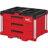 Packout 3-Drawer Tool Box, 16-1/3" x 14-1/3" x 22-1/5", Black/Red Auto Electric Service Ltd.