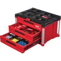 Packout 3-Drawer Tool Box, 16-1/3" x 14-1/3" x 22-1/5", Black/Red Auto Electric Service Ltd.