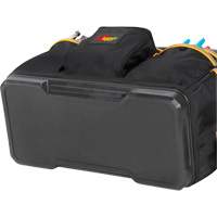 Molded Base Contractor's Closed-Top Tool Bag, Ballistic Polyester, 29 Pockets, Black/Blue Auto Electric Service Ltd.