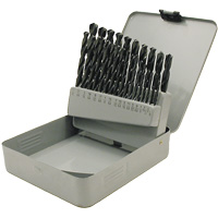 JET-KUT&reg; Black Oxide Drill Bit Set, 29 Pieces, High Speed Steel Auto Electric Service Ltd.