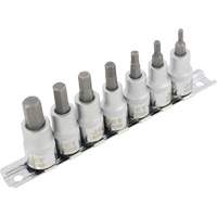 HSW3811M 7-Piece Metric 2" Long Hex Bit Socket Set, Hex, 3/8" Drive, 7 Pcs Auto Electric Service Ltd.