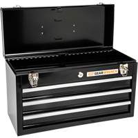 Boîte &agrave; outils portative, 20" la, 3 tiroirs, Noir Auto Electric Service Ltd.