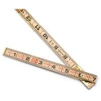 R&egrave;gle de maçon surdimensionn&eacute; Red End, 6' lo, Bois, Graduations de 1/16" Auto Electric Service Ltd.