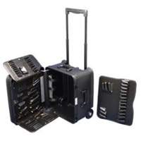 Trousse d'outils de service mobile sur 2 roues, 16-3/4" la x 13-1/2" p x 20" h, Noir Auto Electric Service Ltd.
