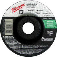 Grinding Wheel, 4-1/2" x 1/4", 7/8" Arbor, Silicon Carbide, Type 27 Auto Electric Service Ltd.