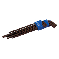 Jeu de cl&eacute;s hexagonales &agrave; rotule sph&eacute;rique avec tige tr&egrave;s longue, 9 mcx, M&eacute;trique Auto Electric Service Ltd.