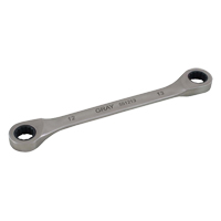 Double Box End Gear Ratcheting Wrench, 12 Point, 8 mm x 9 mm, Plain Finish Auto Electric Service Ltd.