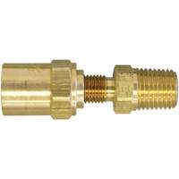 3/8" NPT Reusable Hose Fitting, 11/16" Dia., Brass Auto Electric Service Ltd.