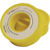 Gas & Oil PTFE Pipe Thread Tape, 12.7 mm (1/2") x 6.6 m (21.67'), Yellow Auto Electric Service Ltd.