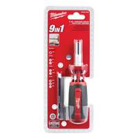9-in-1 Square Drive Multi-Bit Driver, 9" L, Cushion Grip Handle Auto Electric Service Ltd.