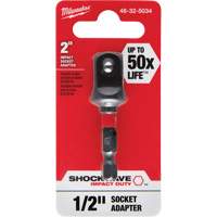 Adaptateur de douille &agrave; chocs Shockwave, 1/4" Prise, Dimension m&acirc;le 1/2", Sph&eacute;rique, 2" lo Auto Electric Service Ltd.