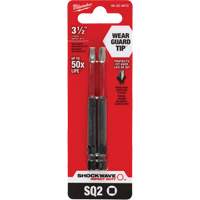 Embout de tournevis Shockwave Impact Duty, Carr&eacute;e, Embout #2, Prise 1/4", Longueur 3-1/2" Auto Electric Service Ltd.