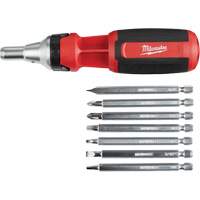 9-in-1 Square Drive Ratcheting Multi-bit Driver, 9-1/10" L, Cushion Grip Handle Auto Electric Service Ltd.