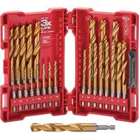 Jeu de forets m&eacute;triques Shockwave Red Helix, 25 morceaux, Titane Auto Electric Service Ltd.