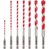 Grand jeu de forets pour perceuse &agrave; percussion Shockwave, 7 morceaux, Carbure Auto Electric Service Ltd.