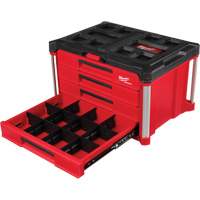 PackOut 4-Drawer Tool Box, 16-3/10" x 22-1/5" x 14-3/10", Red Auto Electric Service Ltd.