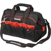 16" Tradesman's Tool Bag, Ballistic Polyester, Black/Red Auto Electric Service Ltd.