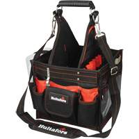 11" Electrical/Maintenance Tool Carrier with Parts Tray, Ballistic Polyester, Black/Red Auto Electric Service Ltd.