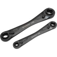 X6 4-in-1 Black Oxide Spline Ratcheting SAE Wrench Set, 2 Pieces, Imperial Auto Electric Service Ltd.