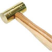 Brass Hammer with Hickory Handle, 1 lbs Head Weight, 11" L Auto Electric Service Ltd.