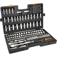 1/4", 3/8”, & 1/2" Drive 90T SAE/MM Mechanics Hand Tool Set Auto Electric Service Ltd.