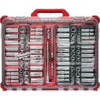 Metric/SAE Ratchet & Socket Set with PACKOUT Low-Profile Organizer, 98 Pcs, 3/8" Drive Size Auto Electric Service Ltd.